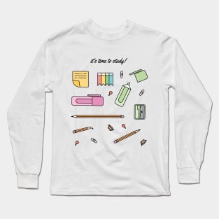 Time To Study Long Sleeve T-Shirt